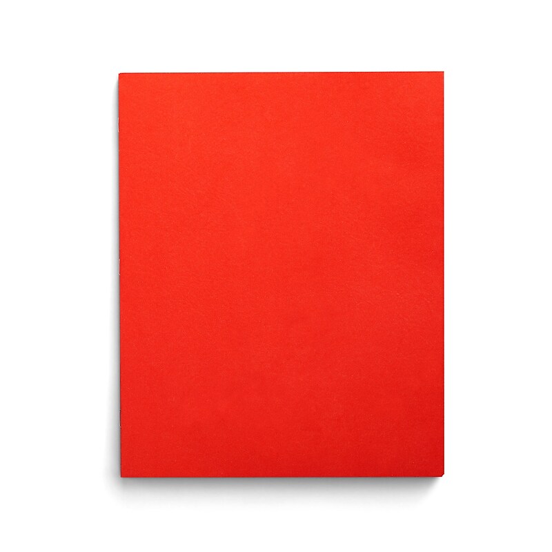 Staples Smooth 2-Pocket Paper Folder with Fasteners, Orange, 25/Box (50775/27543-CC) image 1