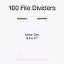 Pendaflex Paperboard File Dividers, 1 Fastener, Letter Size, Manila, 100/Box (1006978)~#|#~11A4E879-95A9-4DE6-B06524E1B940B601_sc7