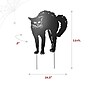 Haunted Hill Farm 3-Ft. Metal Black Cat Decoration with LED Eyes, Indoor & Covered Outdoor, Battery Operated (HHMT036CAT-BLK)~#|#~11A58A19-1E94-45F9-B52AE830826B658F_sc7