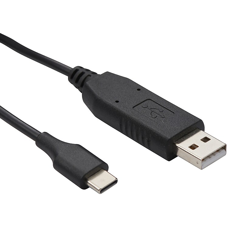 Cobra USB-C to USB-A Cable for Cobra® Performa Business & TrailBlazer GMRS Handheld Radios, Black (0010081-1) image 1