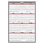 2027 Staples 36" x 24" Yearly Dry Erase Wall Calendar, Reversible, White/Red/Gray (ST63004-27)~#|#~11B344CA-4FD0-4317-99DA823E3CC9B92F_sc7