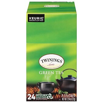 Twinings of London Green Tea, Keurig K-Cup Pods, 24/Box (TNA85788)