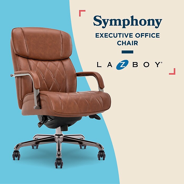 La-Z-Boy Symphony Ergonomic Bonded Leather Swivel Executive Chair