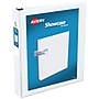 Avery Showcase 1 1/2" 3-Ring View Binders, Slant Ring, White (19651)~#|#~11B9F555-F084-4514-87766018B434A579_sc7