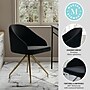 Martha Stewart Sora Velvet Swivel Task Chair, Black/Polished Brass (CH222119BKGLD)~#|#~11BB1C51-D7D3-4789-A72109224802A31F_sc7
