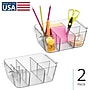 iDESIGN Medium Plastic Storage Bin, Clear, 2/Pack (29316M2)~#|#~11BCA276-9640-45D5-B3C6BE973B471DA1_sc7