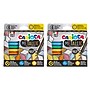 CARIOCA Metallic Water Based Water-Based Markers, Maxi Tip, Assorted Colors, 6/Set, 2/Bundle (CRA43161-2)~#|#~11BCB1D3-225C-43D0-BEC89C6A014A1AEA_sc7