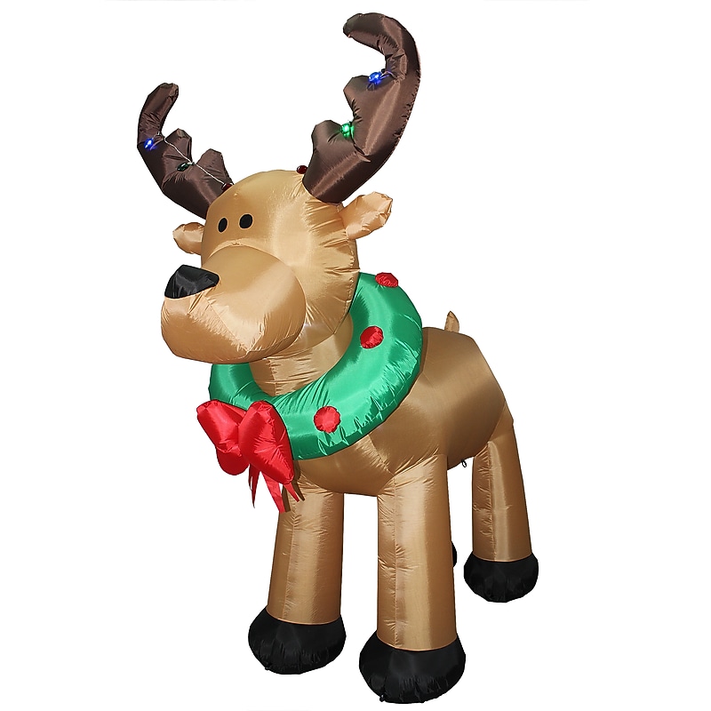 National Tree Company 8' Inflatable Reindeer (DF-2019188FTL) image 1
