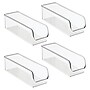 iDESIGN Small Stackable Plastic Storage Bin, Clear, 4/Pack (28356M4)~#|#~11D6E024-AC3E-4339-994EE04226425FD7_sc7