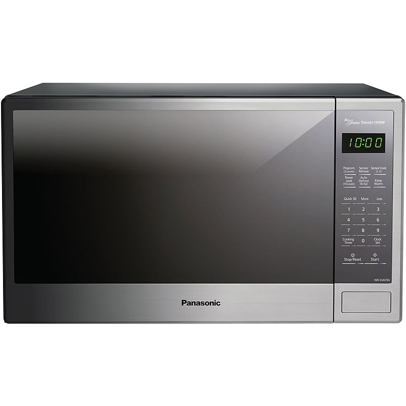 Panasonic 1.3 Cu. Ft. Countertop Microwave, Stainless Steel (NN-SU676S) image 1