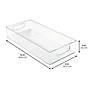 iDESIGN Large Stackable Plastic Storage Bin, Clear (63599)~#|#~11DD314E-DB4F-44DA-8F5D237D62DD14CD_sc7