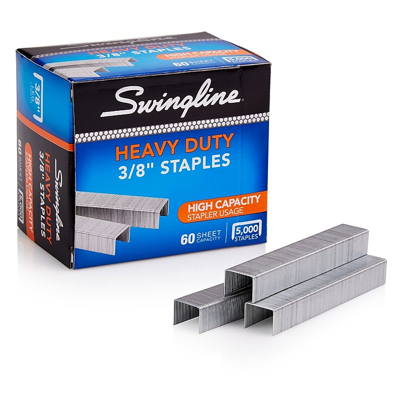 Swingline Heavy Duty Staples, 3/8" Length, 5,000/Box (79398) image 1