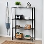 Honey-Can-Do 4-Tier 250lb. Capacity Shelving Unit, Black (SHF-01908)~#|#~11DF6C7E-81B7-42CD-961580A0C13BDA83_sc7