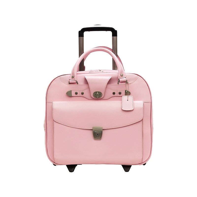McKlein DENALI 15" Leather Laptop Bag, Pink (99709) image 1