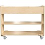 Flash Furniture Bright Beginnings Mobile 5-Section Storage Cart, 24.5"H x 31"W x 16"D, Natural Birch Plywood (MK-KE24145-GG)~#|#~11E098AD-63C7-4F5C-A9DF6AB1F326A26F_sc7