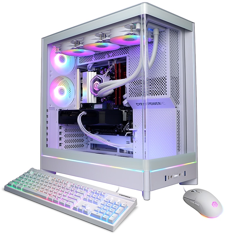 CyberPowerPC Gaming Desktop Computer, AMD Ryzen 7 9850X3D, GeForce RTX 5070 12GB, 32GB RAM, 1TB SSD, Windows 11 Home image 1
