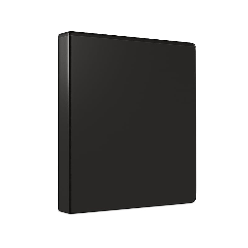 Staples 1 1/2" 3-Ring View Binders, Black, 12/Pack (23727/21687) image 1