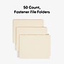 Smead Reinforced End-Tab Fastener Folders with Divider, 2-Fasteners, Letter Size, Manila, 50/Box (34220)~#|#~11EAC3B9-71C2-4C6C-98BA641CE1CAA785_sc7