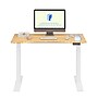 FlexiSpot E7COMMERCIAL 48''W Electric Rectangular Adjustable Bamboo Standing Desk, Bamboo/White (E7WCOMCR4824LBZB)~#|#~11ED8A07-BC5B-4206-9DCFE8B91AF487BB_sc7