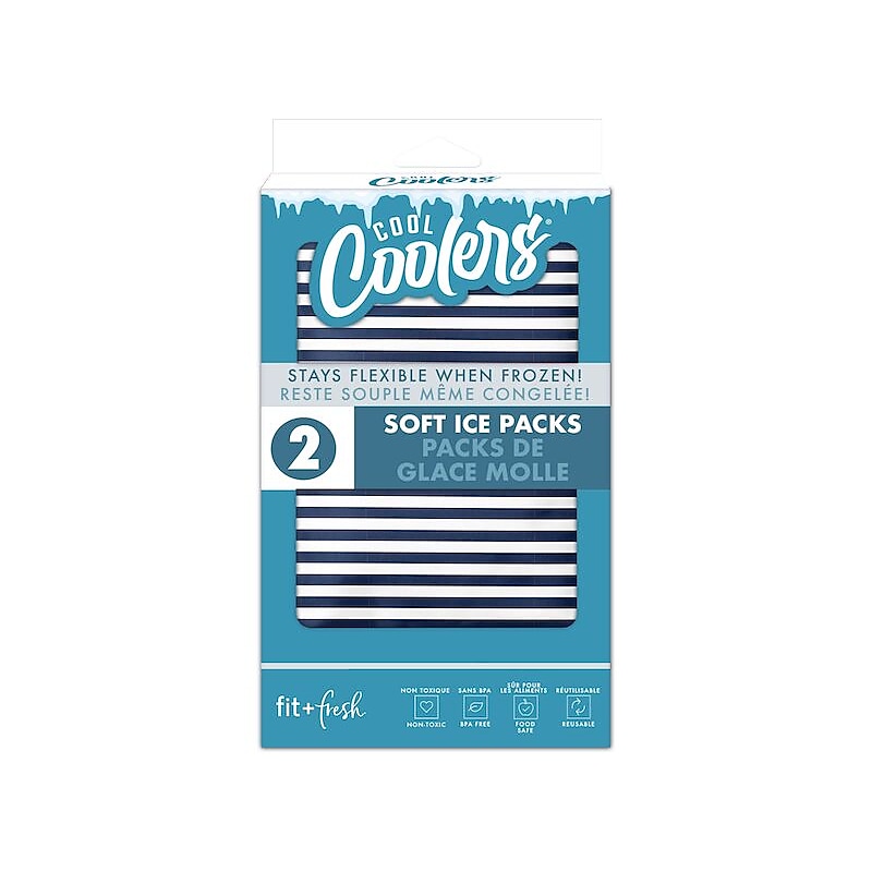 Fit & Fresh Thin Navy Vertical Stripe and Navy Ice Pack, Navy/White (10300I36310) image 1