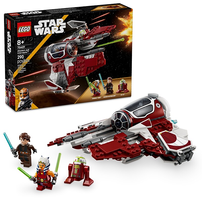 LEGO Star Wars Ahsoka's Jedi Interceptor Starfighter, 290 Pieces (75401) image 1