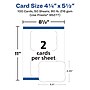 Avery Integrated Cards, 4.25" x 5.5", Matte White, 100/Box (95277)~#|#~11F0046F-F7DA-46FD-85DCCABAE4241734_sc7