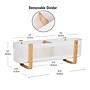 Mind Reader 2-Compartment Plastic Desk Organizer, White (DEBASK-WHT)~#|#~11F04F69-336C-4F5B-B5C215C9B083572E_sc7