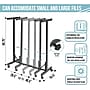 AdirOffice Expandable Blueprint Mobile Plan Center Large File Storage Hanging Rack, Black (615-BLK-KIT1)~#|#~11F75B9F-E06C-4F33-9406495656D2E9EB_sc7