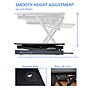 Rocelco 32"W Manual Adjustable Standing Desk Converter, Black (R EADRB2)~#|#~11FA870B-8383-4C7C-A5D4BAD21DC103C8_sc7