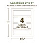 Avery EcoFriendly Laser/Inkjet Multipurpose Labels, 2" x 7", White, 40/Pack (94243)~#|#~11FCCFF8-1676-4FED-8A6C0BF73DE6E335_sc7
