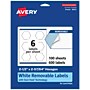 Avery Laser/Inkjet Decorative Edge Multipurpose Labels, 2-1/2" x 2-57/64", White, 600 Labels/Box (94121)~#|#~12004E4E-F85F-4A42-A3F9CDB26B5FC7ED_sc7
