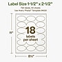 Avery Hemp Oval Laser/Inkjet Multipurpose Labels, 1-1/2" x 2-1/2", Off-White (720/Box)~#|#~1201F59D-7997-4FB4-95C198F624F607A9_sc7