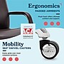 La-Z-Boy Opus Ergonomic Bonded Leather Swivel Executive Chair, Dark Brown and Chrome (CCHR10015E)~#|#~12023440-A23A-4FA2-94D65F4311435BF8_sc7