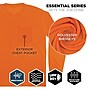 GloWear 8093 High Visibility Long Sleeve T-Shirt, Orange, Small (21822)~#|#~120A1391-1D1F-4B0C-B4856963D8BD5DE2_sc7