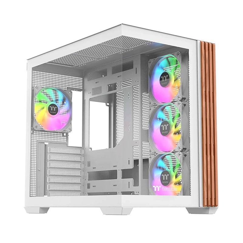 Thermaltake View 380 WS ATX Mid-Tower Computer Case, Snow (CA-1Z2-00M6WN-WS) image 1