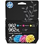 HP 962XL/962 Black High Yield and Cyan/Magenta/Yellow Standard Yield Ink Cartridge, 4/Pack (3JB34AN#140)~#|#~120CABC2-8F1A-4ACE-BE2D3F47D958F527_sc7