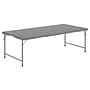 Flash Furniture Paige Rectangle Kid's Plastic Folding Table, 29"W x 60"D x 18.75"H,Granite Gray (RB3060FHKIDGY)~#|#~121097E6-7695-45A1-8040B92209B5BF76_sc7