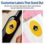 Avery Laser/Inkjet Oval Multipurpose Labels, 4" x 6", Bright Yellow, 160/Box (94057)~#|#~12117F37-D55F-4A46-B7856C3BBCCF4DA6_sc7