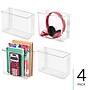 iDESIGN Adhesive Organizers, Clear, 4/Set (27835M4)~#|#~1214F6BE-C33E-426B-A0D6CA029AE453BC_sc7