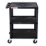 Luxor ENDURA 3-Shelf Utility Cart, Black (HE34-B)~#|#~12171A25-69F1-448E-85B4839B67CC5B02_sc7