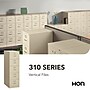 HON 310 Series 5-Drawer Vertical File Cabinet, Legal Size, Lockable, 60"H x 18.25"W x 26.5"D, Putty (HON315CPL)~#|#~1217F26B-5555-4B2C-919049E9ED6AA810_sc7