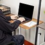 Mind Reader 21.75" Adjustable Standing Desk, Brown/White (OBRJUST-BRN)~#|#~12185E7E-4C20-4523-BEBA800E29AB800E_sc7