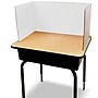 Flipside Foldable Cardboard Freestanding Privacy Panel, 12"H x 48"W, White, 24/Pack (60005-24)~#|#~122395E0-7D71-494A-8433CE7D6B19A703_sc7