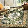 Safavieh Monaco Collection 6' 7" X 9' 2" Rectangle Indoor Area Rug, Machine Made, Forest Green/Light Blue (MNC243F-6)~#|#~1225ECA8-E309-4F11-9141280AA86C8A1A_sc7