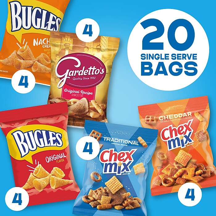 General Mills Classic Mix Variety Snack Box, 12 oz., 20 Bags/Box