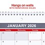 2026 Staples 11" x 8" Monthly Wall Calendar, White/Red/Gray (ST53915-26)~#|#~123BCF2D-5F25-4F71-A399EECB85E1B13C_sc7