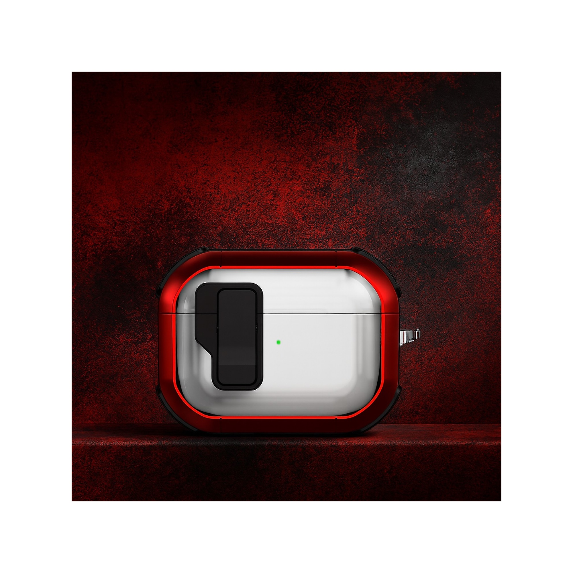 SaharaCase Venture-X Series Secure Lock Case with Premium Clip for Airpods Pro 3, Anti-Shock Corners, Viper Red (HP00232) Sansujyuku sansujyuku.com