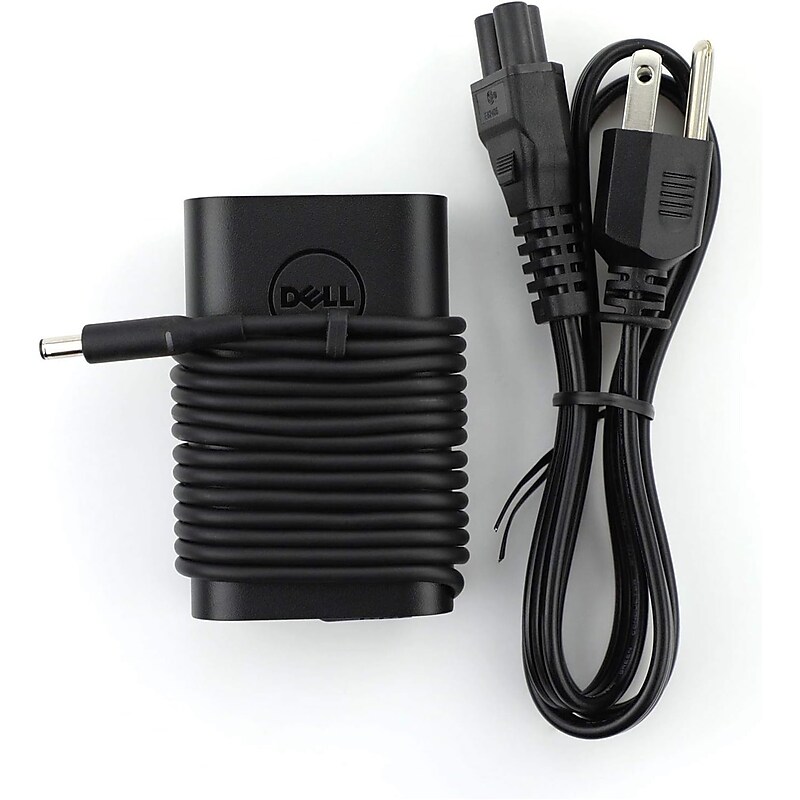 Dell 45W Slim AC Adapter for Dell Inspiron, Latitude, XPS and Vostro Laptop, Black (CDF57) image 1