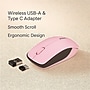 SaharaCase Navigate Series Wireless Ambidextrous Bluetooth & USB Mouse, Pink (KB67)~#|#~12465043-EC14-4134-A0E02E50402C8959_sc7