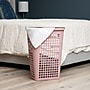 Mind Reader Slim Tapered Hamper with Lid, Plastic, Pink (SWHAMP50-PNK)~#|#~1246B413-7E96-48AC-BB9CD35868C03D8A_sc7